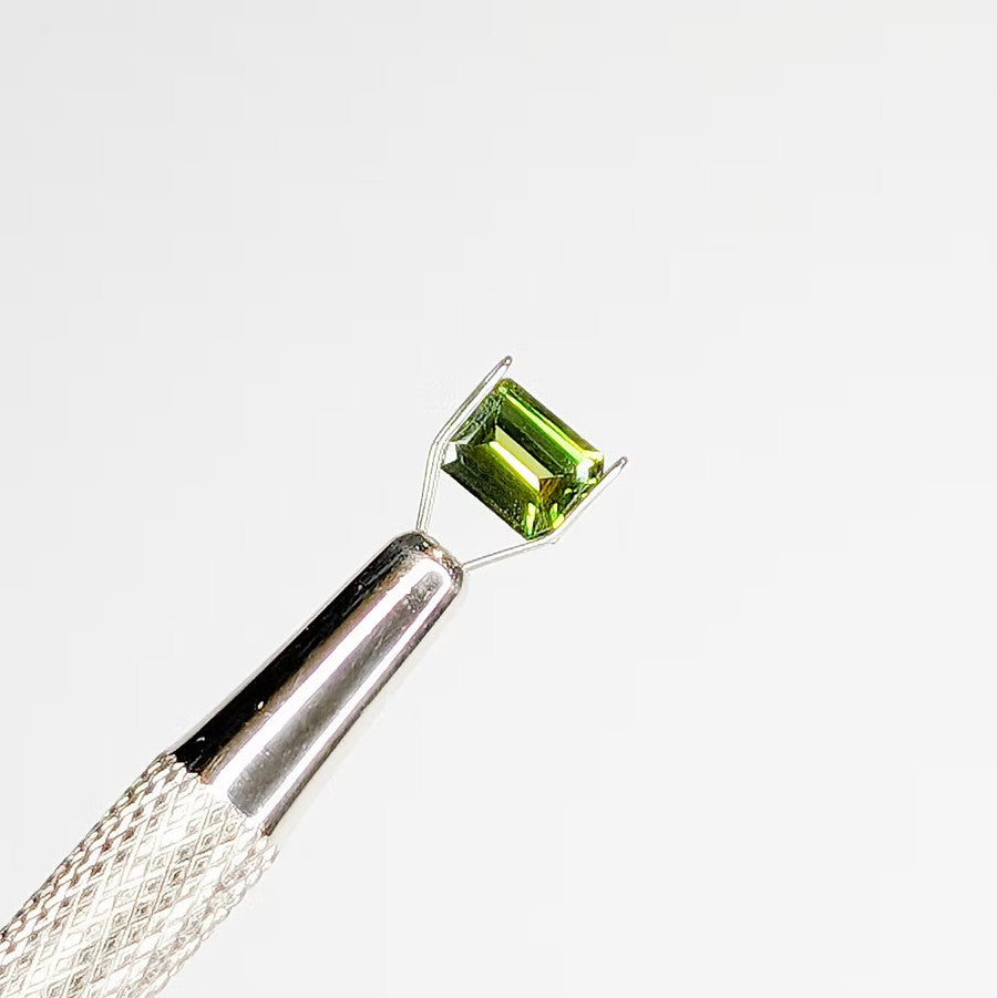 Reserved - Emerald Cut Green Australian Sapphire