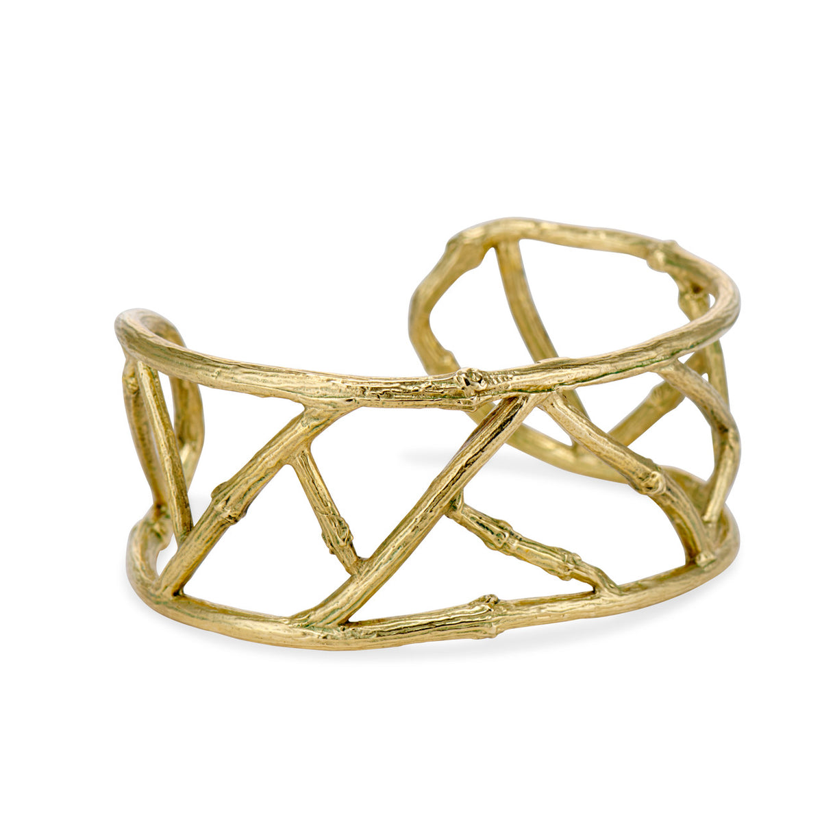 Gold earthy bracelet by Olivia Ewing Jewelry