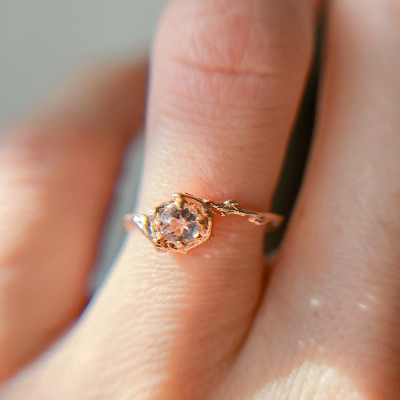 Petite Naples w/Morganite - READY TO SHIP