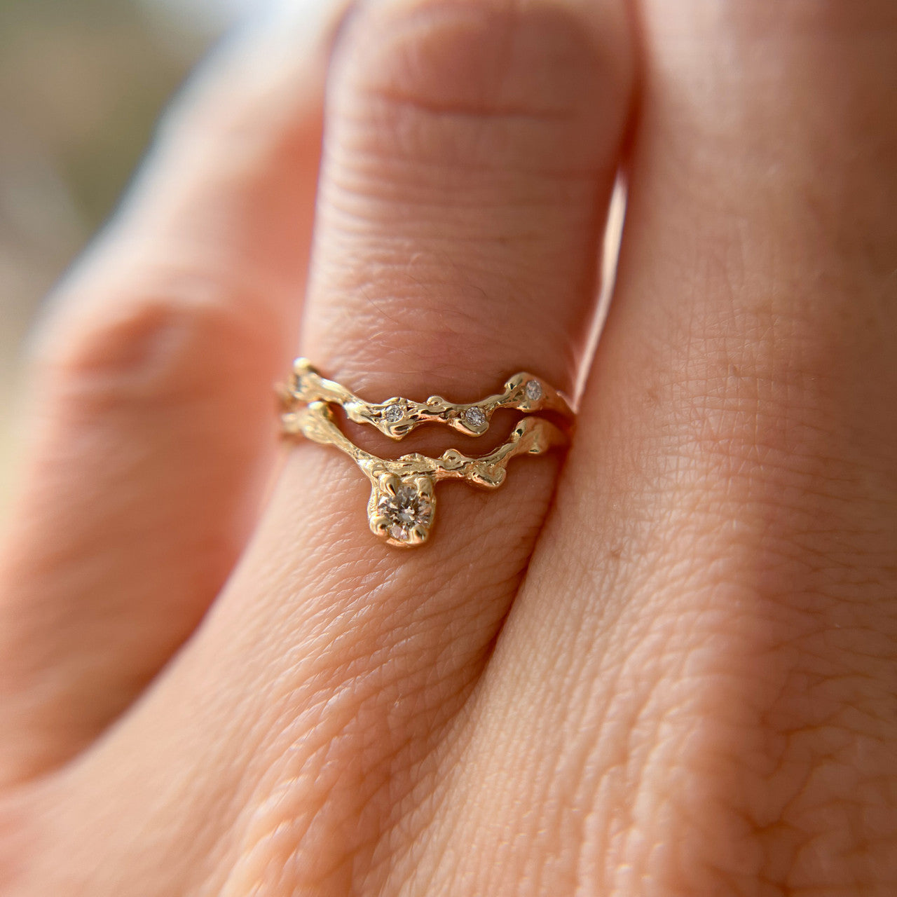 Naples Diamond Crown Contour Ring