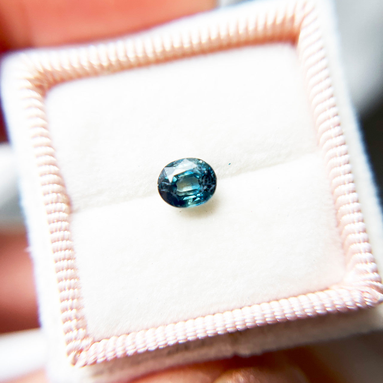 Oval Teal Blue Montana Sapphire