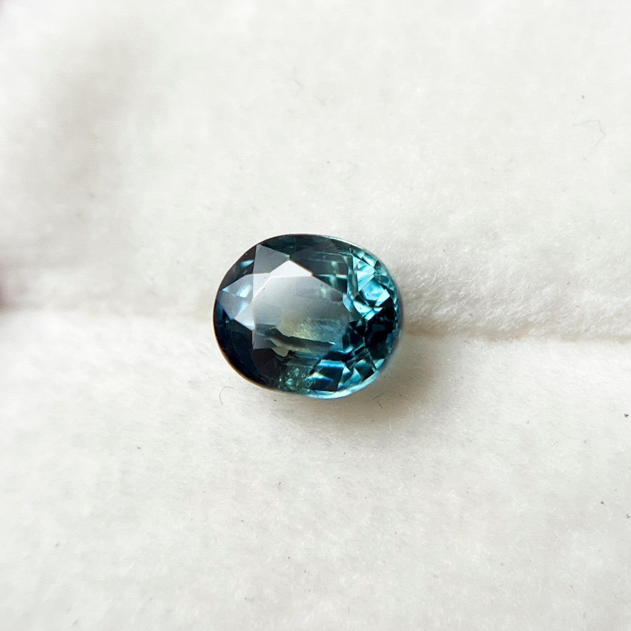 Oval Teal Blue Montana Sapphire