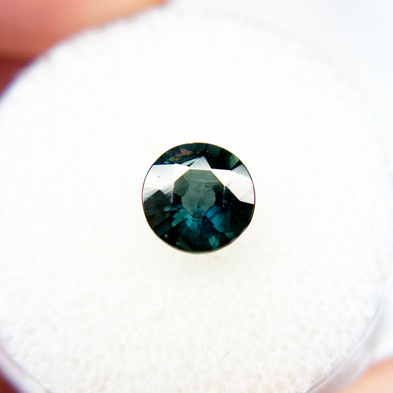 Round Blue Green Montana Sapphire