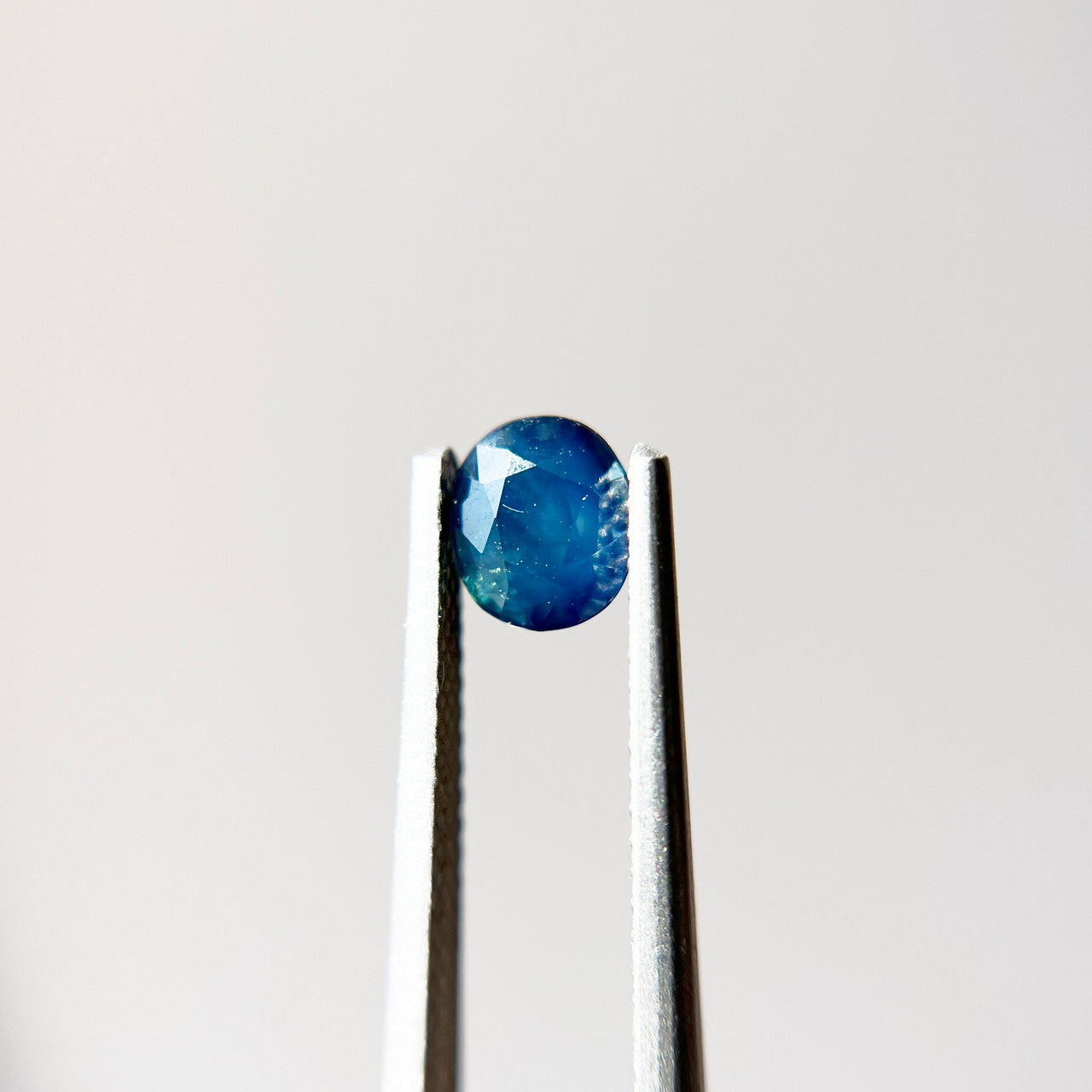 Oval Opalescent Blue Green Sapphire