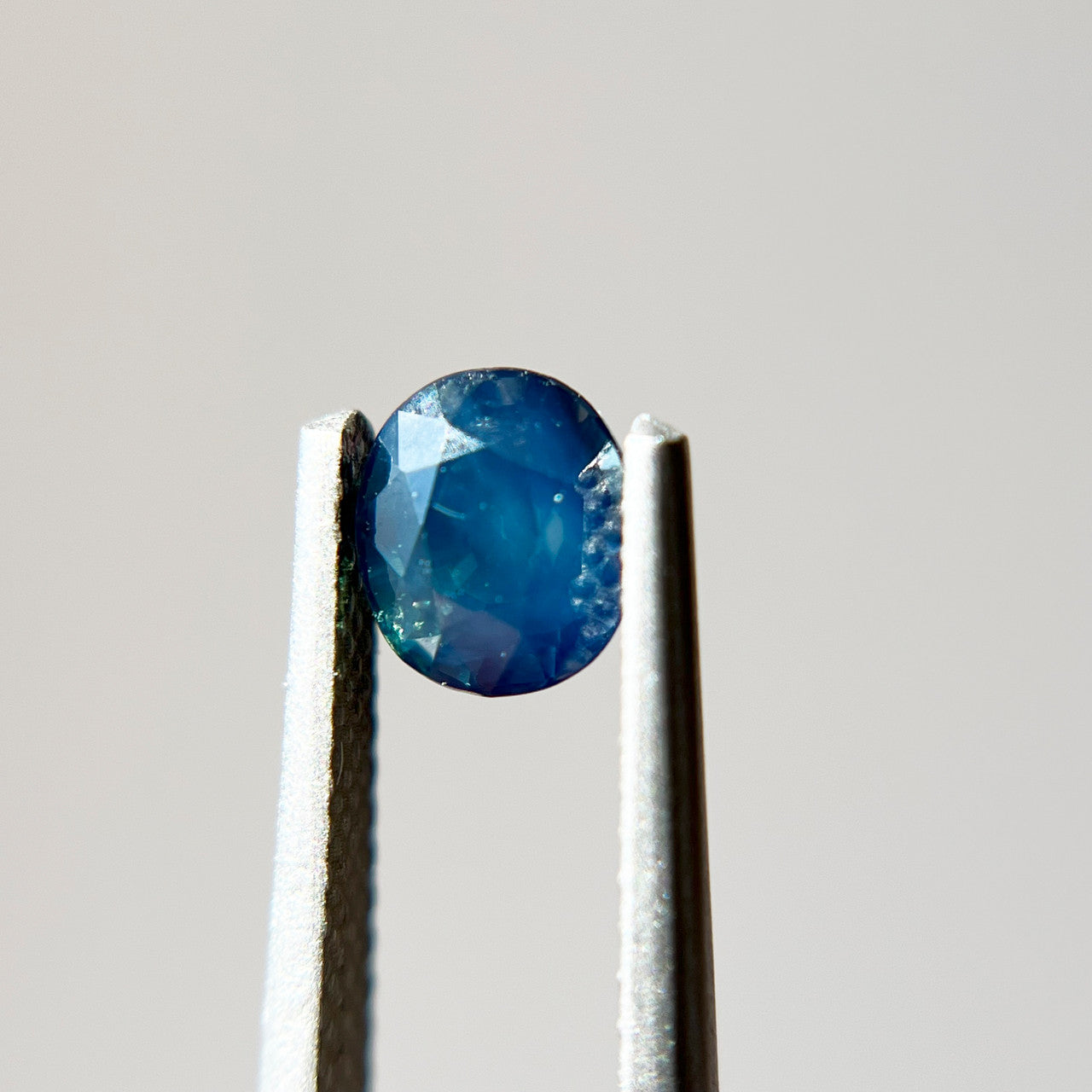 Oval Opalescent Blue Green Sapphire