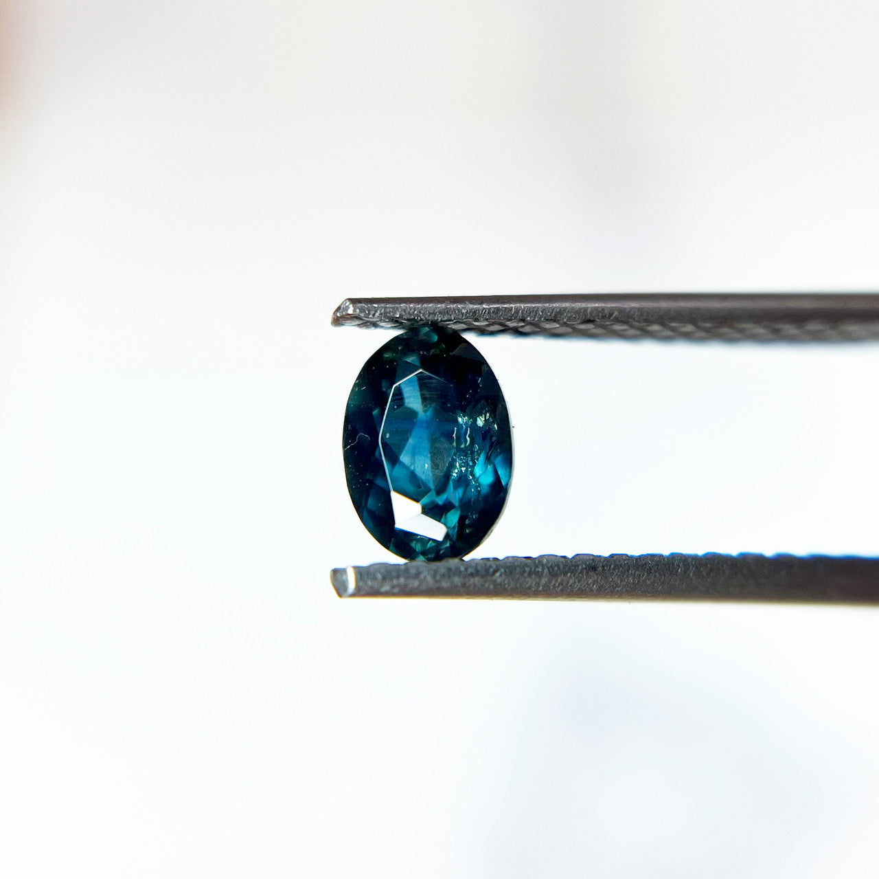 Oval Blue Teal Montana Sapphire