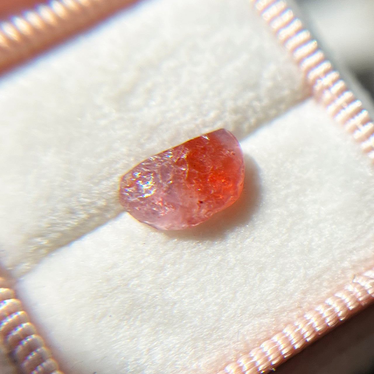 Rough Uncut Pink Orange Montana Sapphire