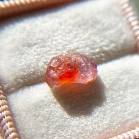 Rough Uncut Pink Orange Montana Sapphire