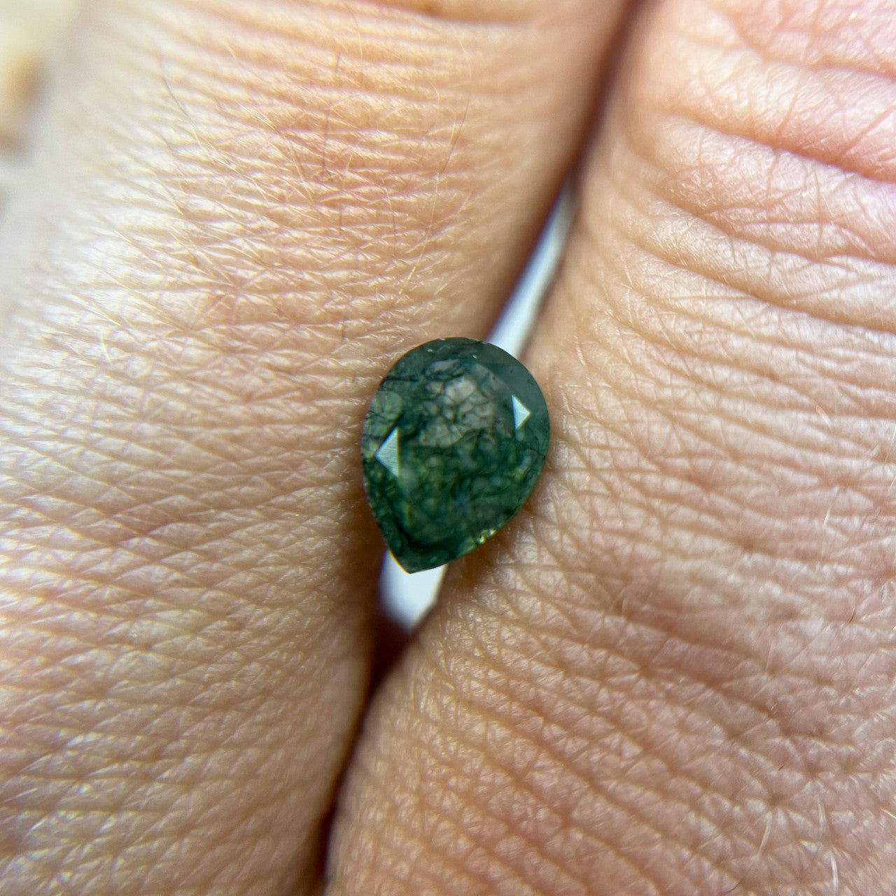 Pear Layered Moss Agate
