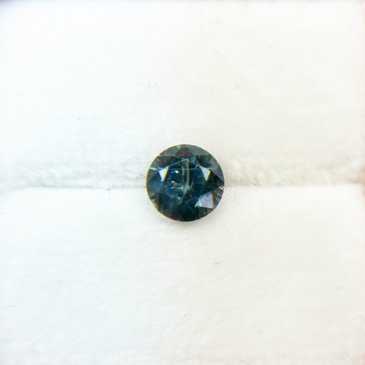 Round Teal Blue Montana Sapphire
