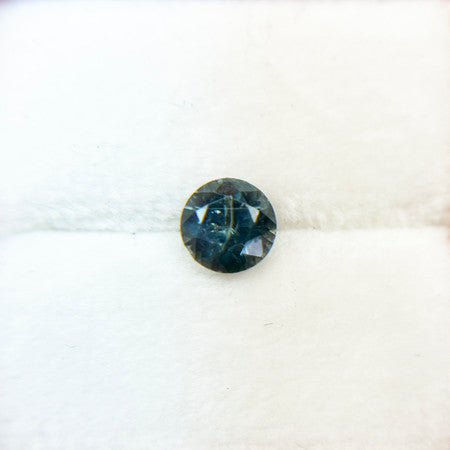 Round Teal Blue Montana Sapphire