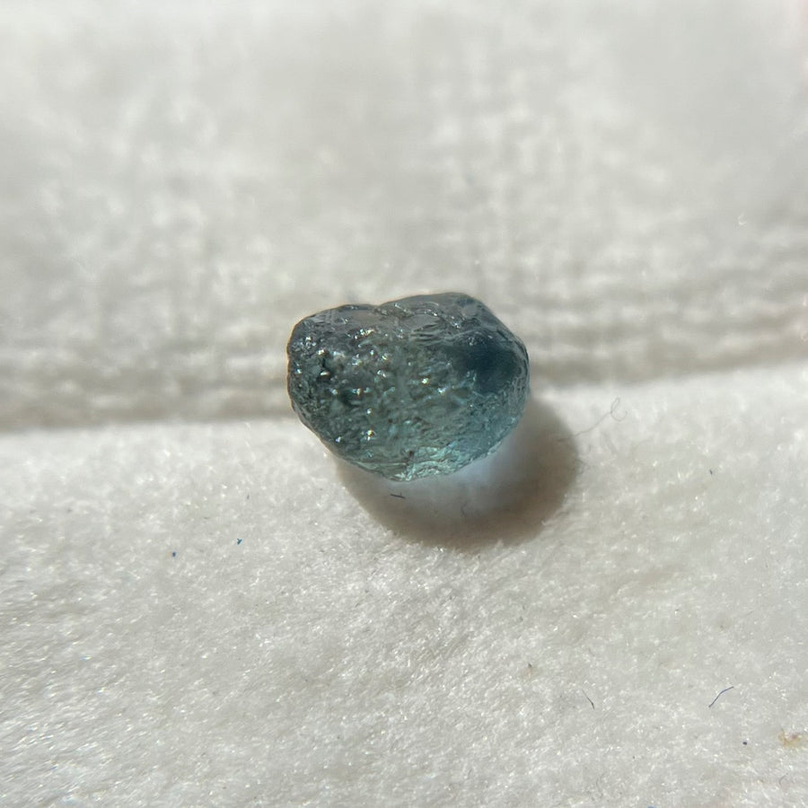 Rough Uncut Teal Blue Montana Sapphire