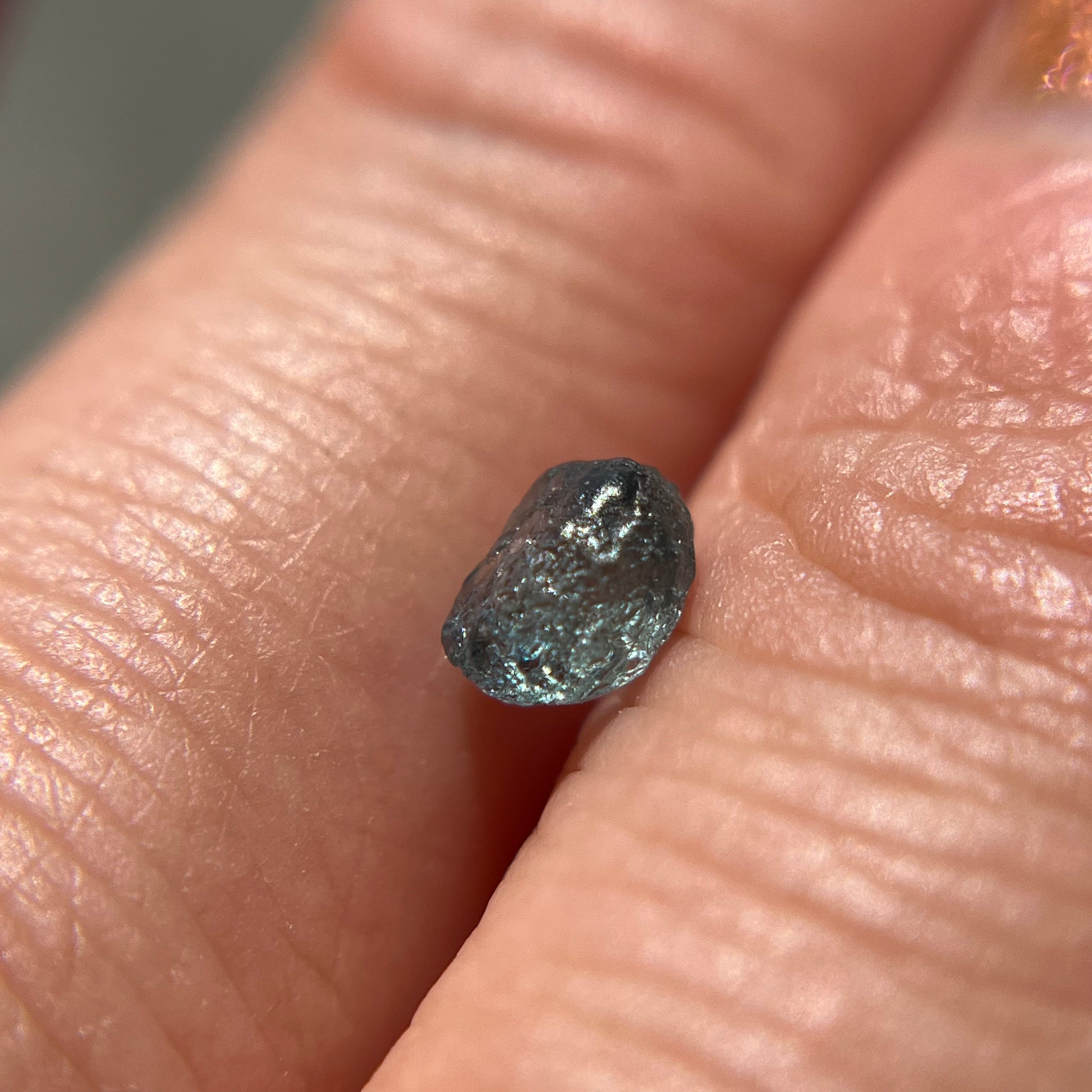 Rough Uncut Teal Blue Montana Sapphire