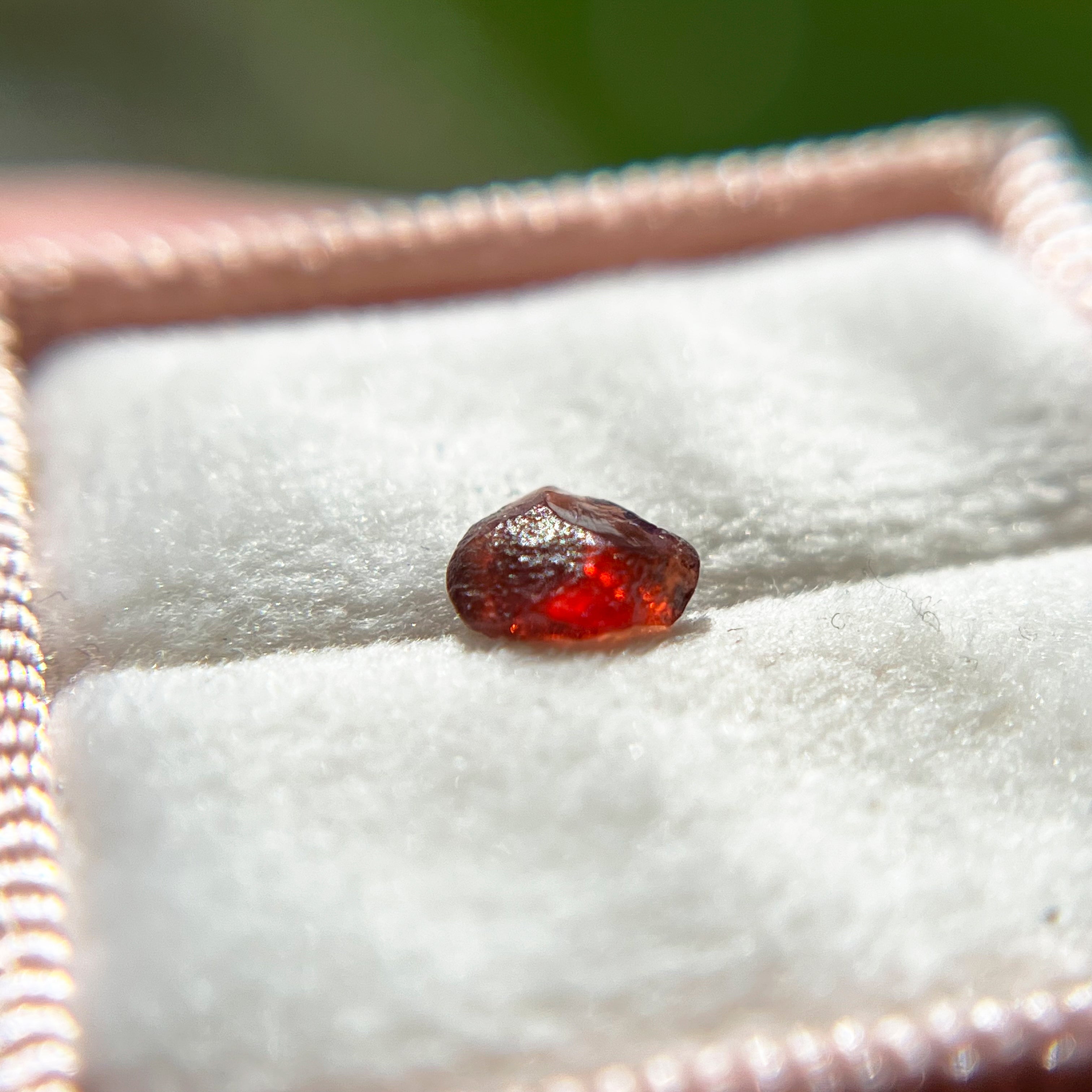 Rough Uncut Rust Red Montana Sapphire 1030