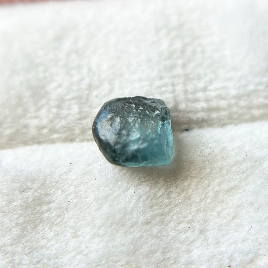 Rough Uncut Teal Blue Montana Sapphire