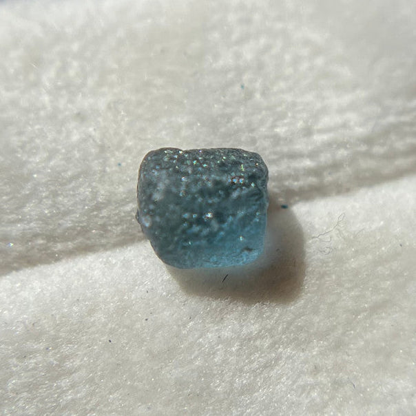 Rough Uncut Teal Blue Montana Sapphire