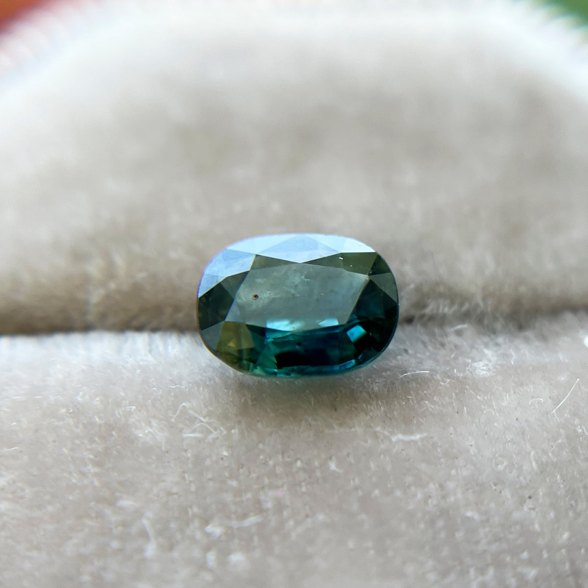 Oval Teal Green Montana Sapphire