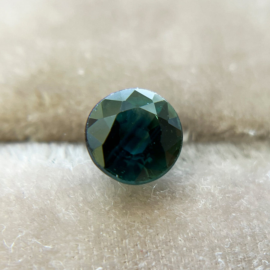 Deep Vibrant Teal Blue Montana Sapphire