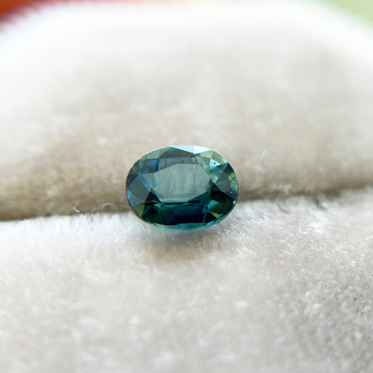 Deep Teal Oval Montana Sapphire