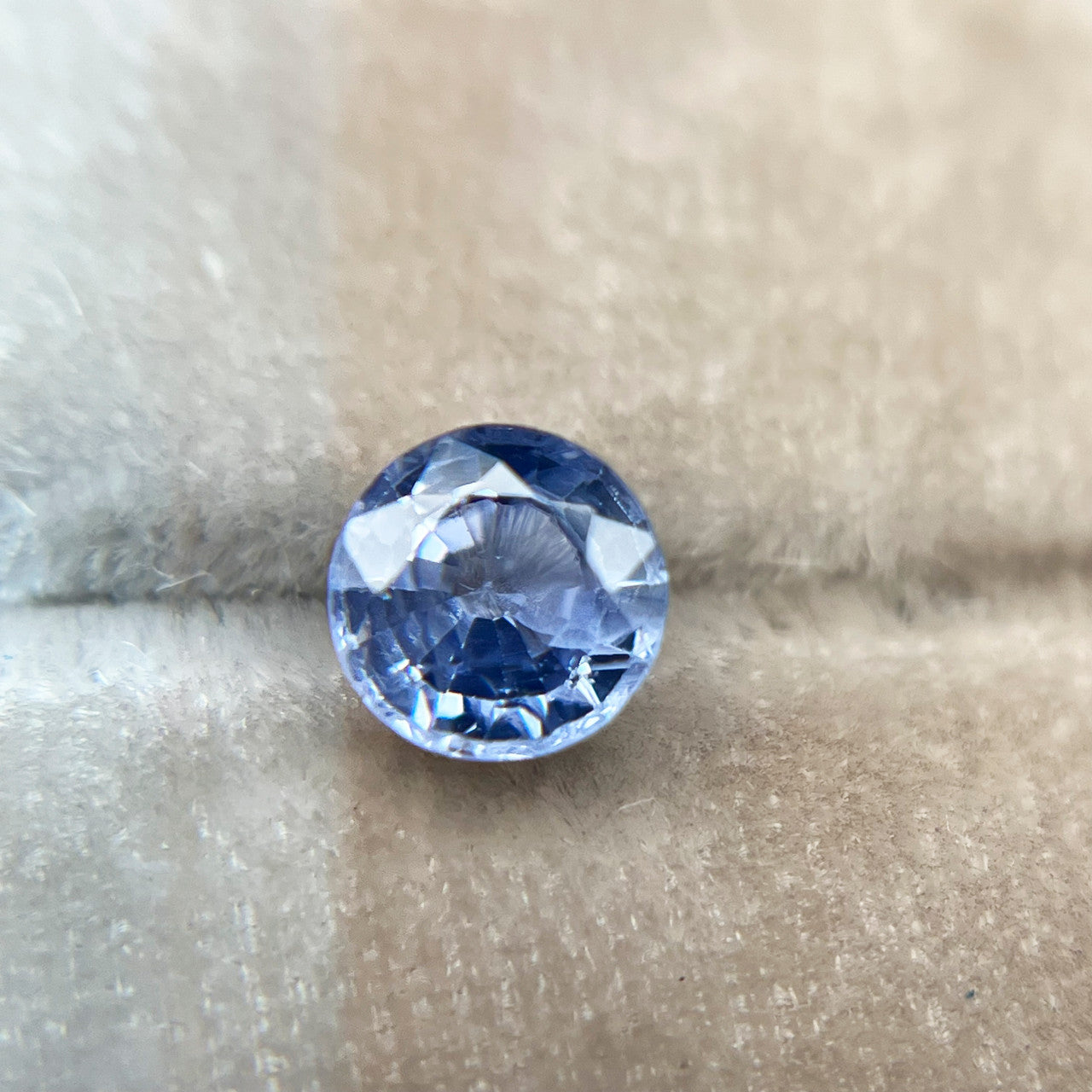 Glowing Violet Blue Sapphire