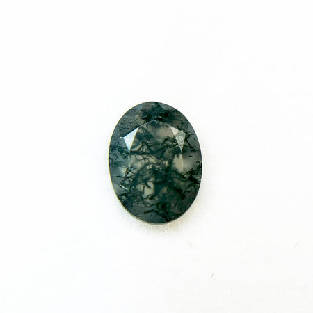 Intricate Lace Oval Moss Agate