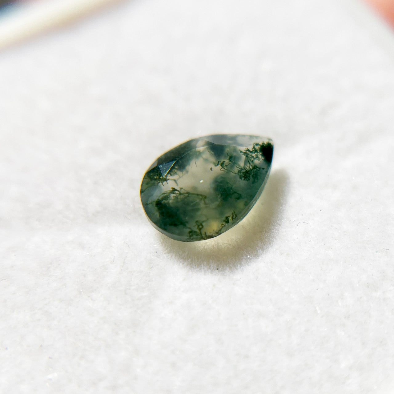 Billowing Pear Cut Moss Agate