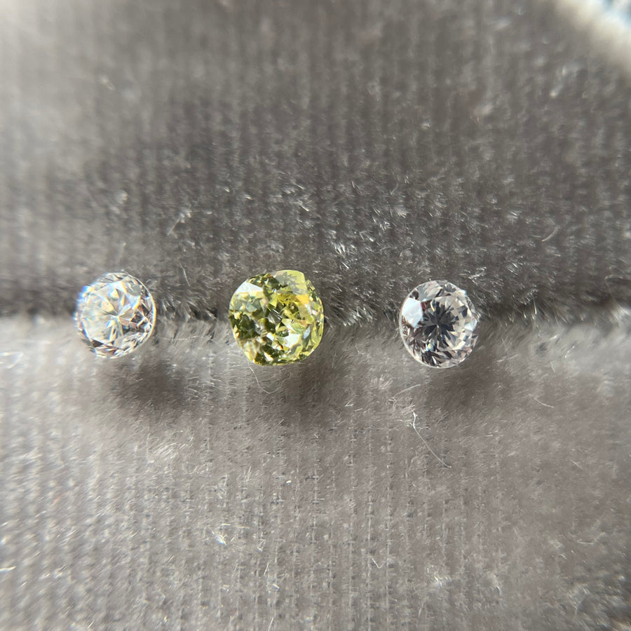 Antique Old European Cut Diamond Trio