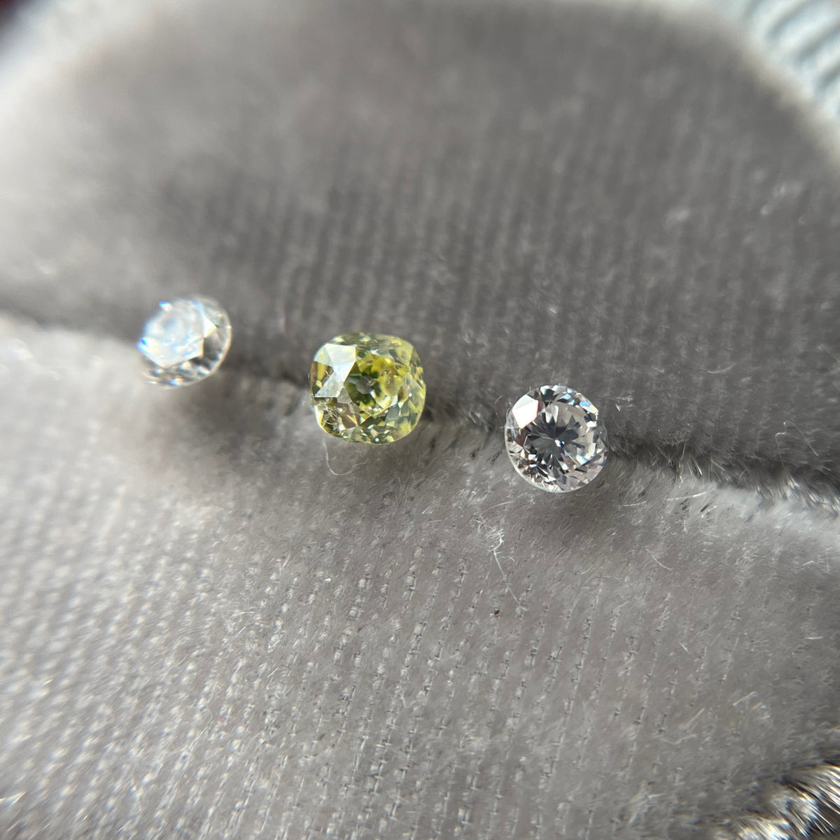 Antique Old European Cut Diamond Trio