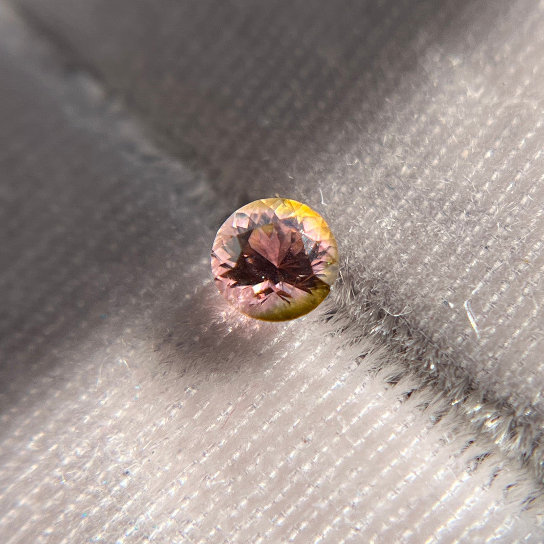 Parti Colour Pink Watermelon Half Rind Tourmaline