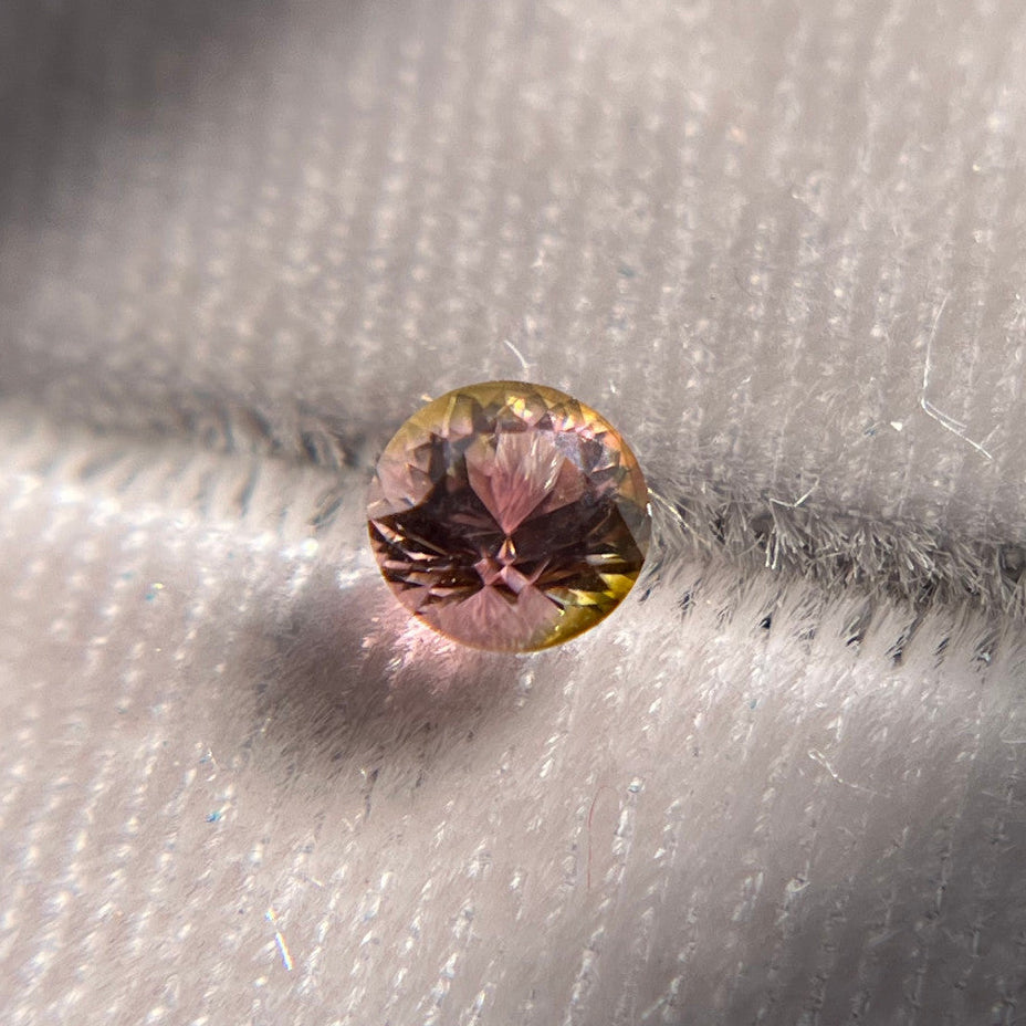 Parti Colour Pink Watermelon Half Rind Tourmaline