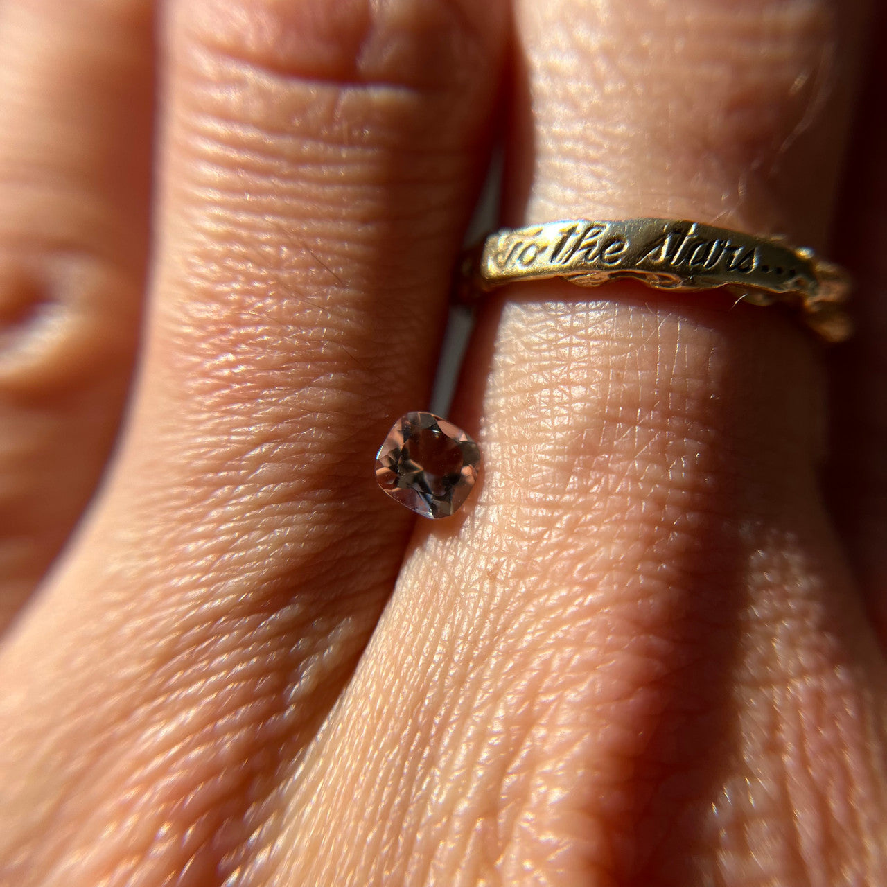 Pale Blush Cushion Cut Morganite