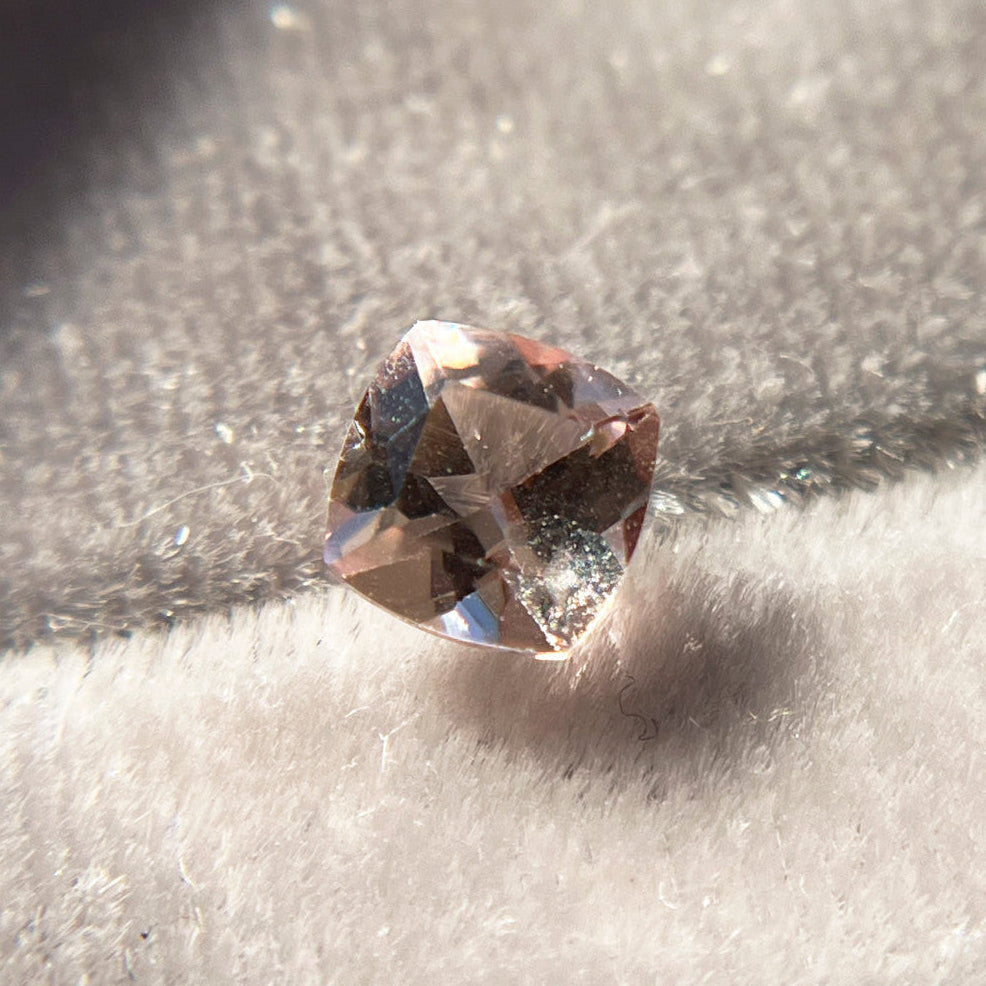 Peach Cushion Cut Morganite