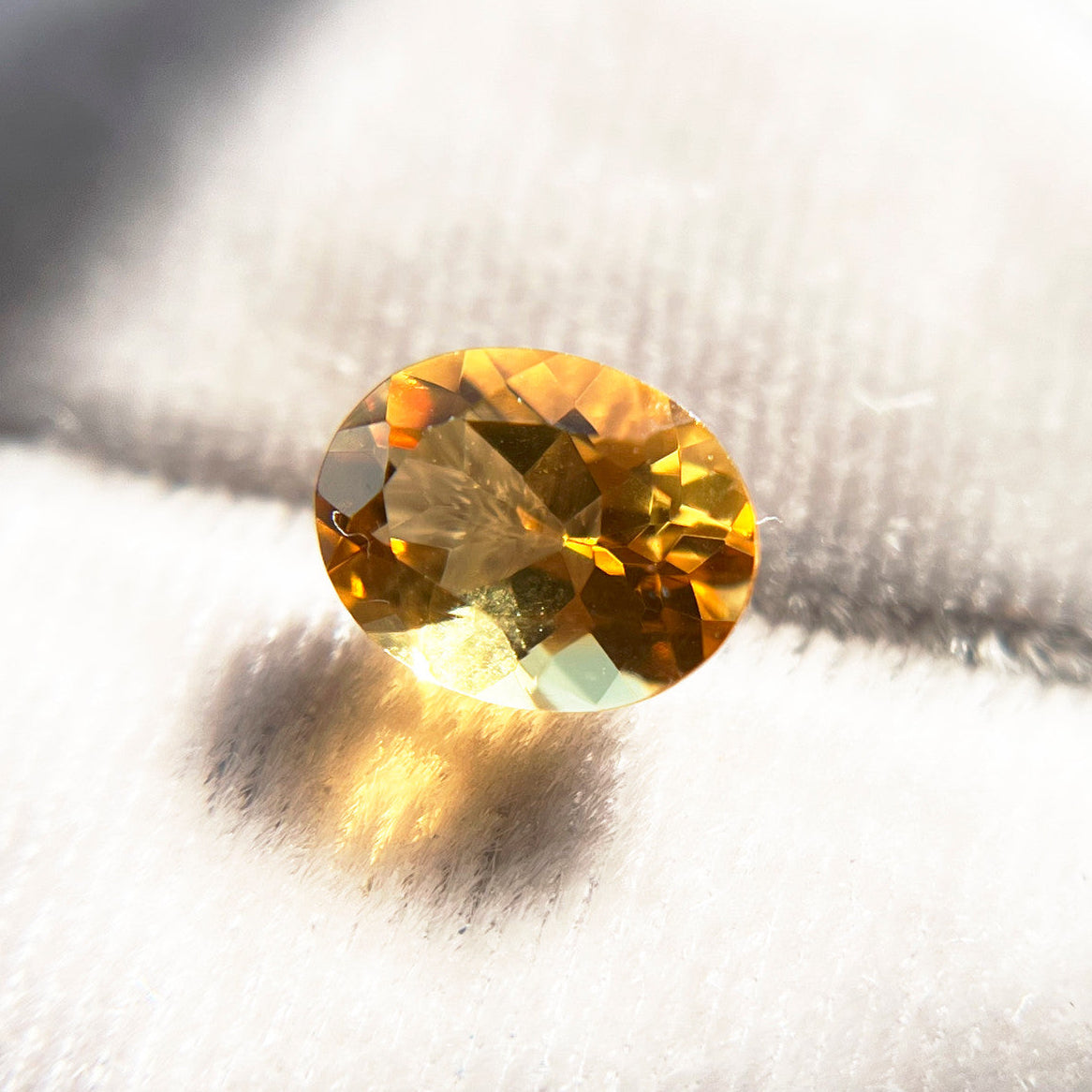 Bright Oval Cut Citrine