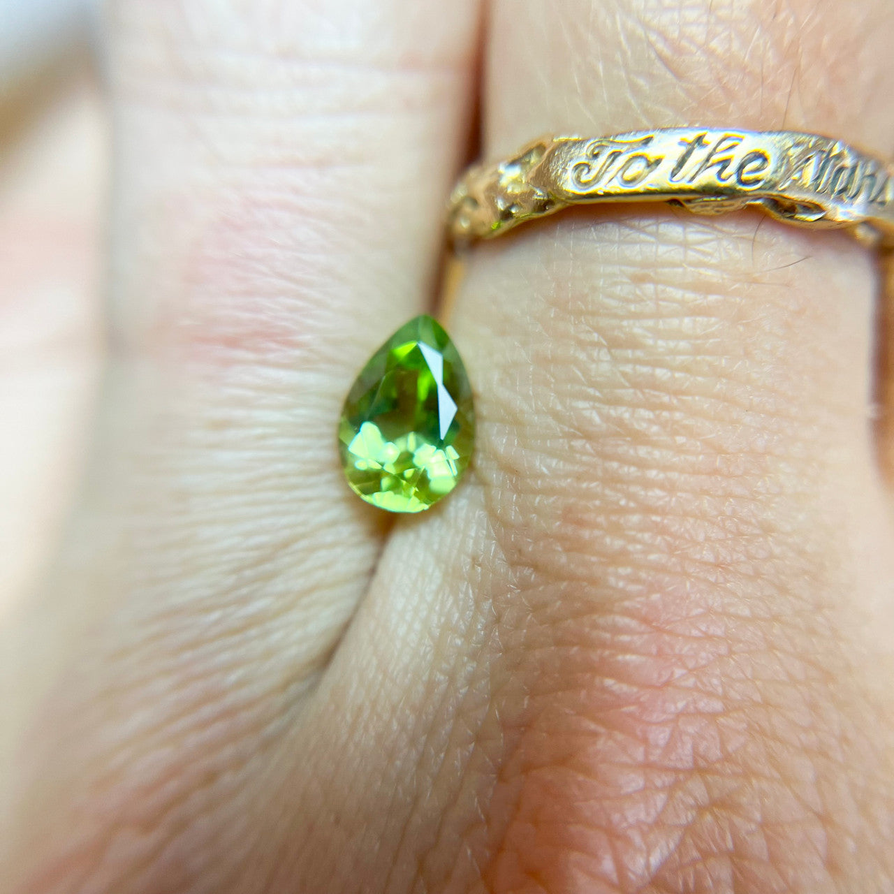 Pear Cut Peridot