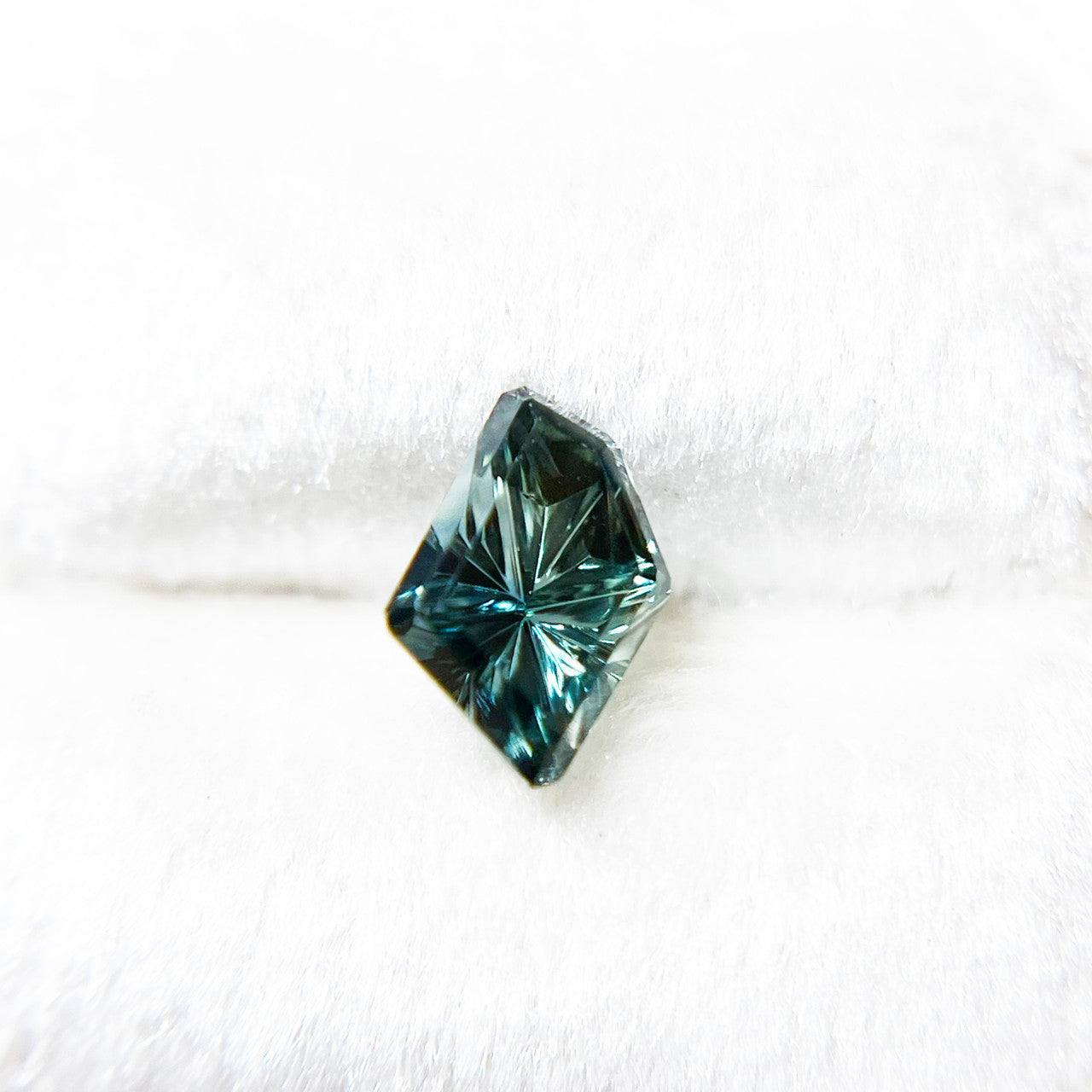 Teal Sapphire Freeform Star Brite™ Cut by John Dyer