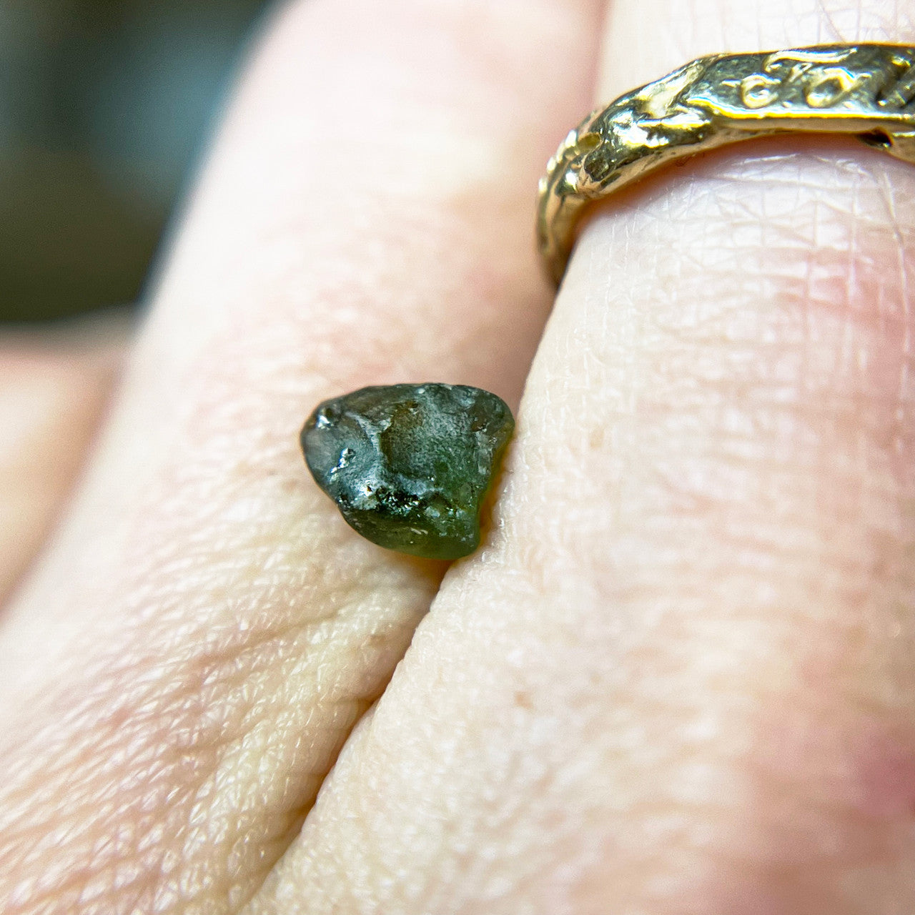 Rough Deep Green Australian Sapphire