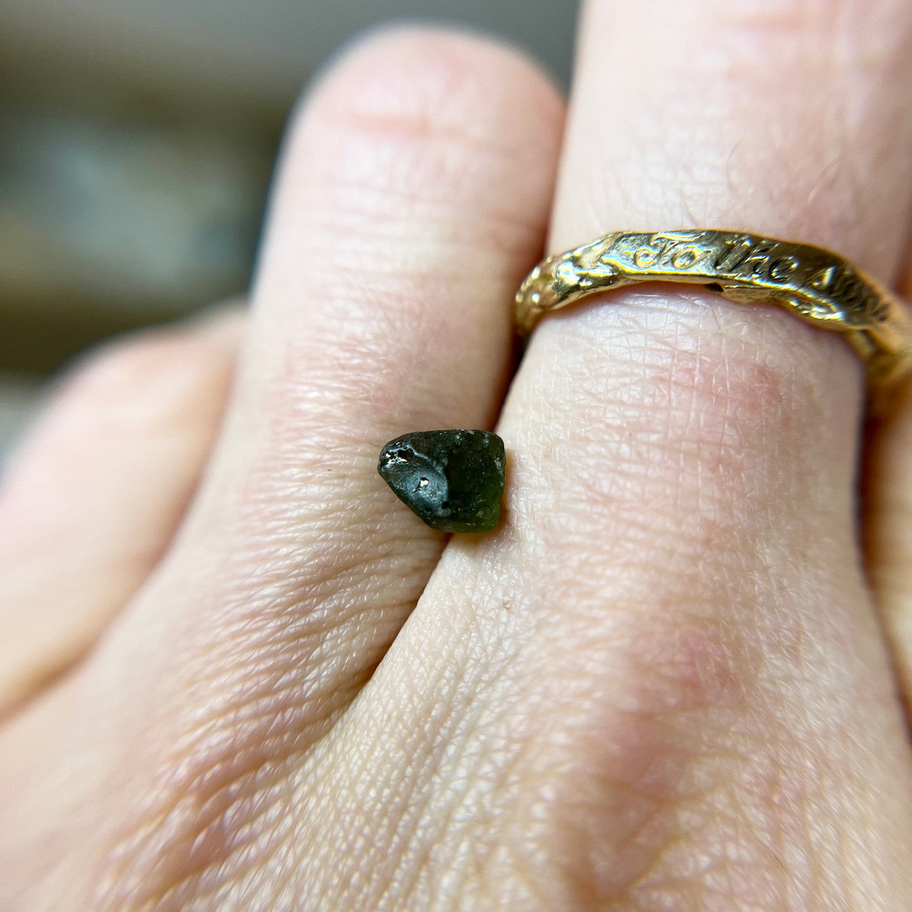 Rough Deep Green Australian Sapphire