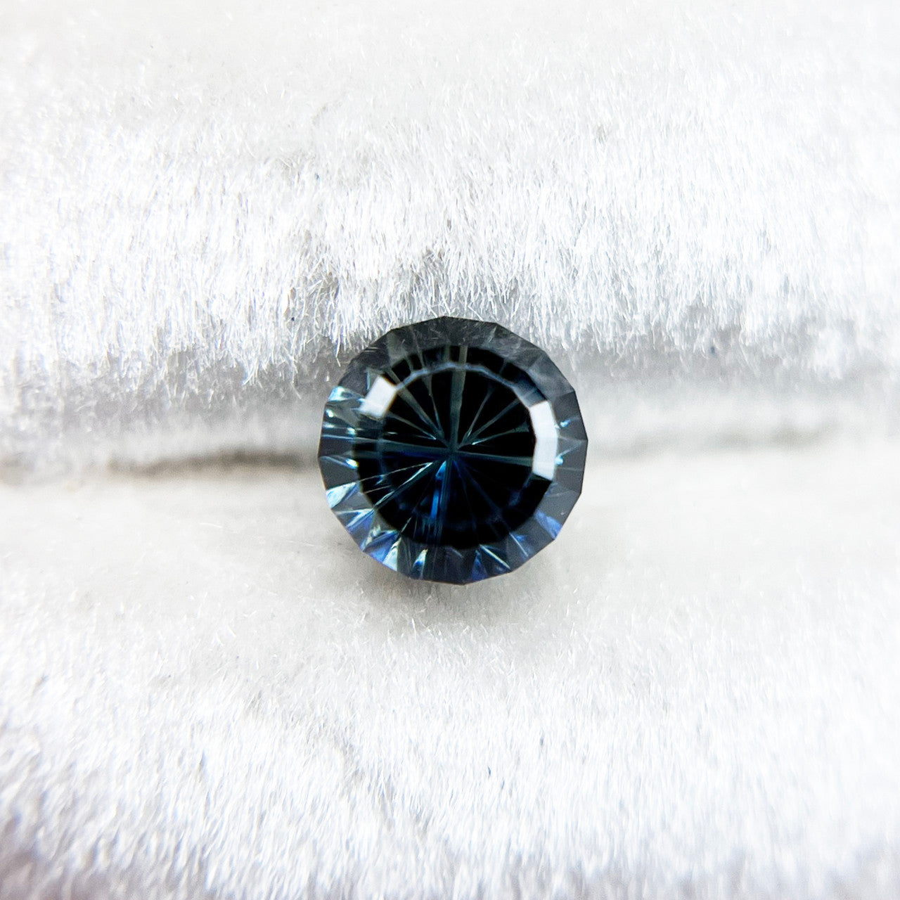 Australian Parti Color Dark Teal Sapphire StarBrite™ Cut by John Dyer