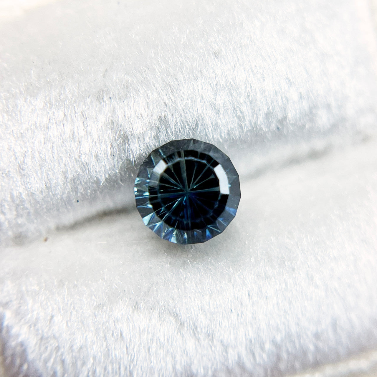 Australian Parti Color Dark Teal Sapphire StarBrite™ Cut by John Dyer