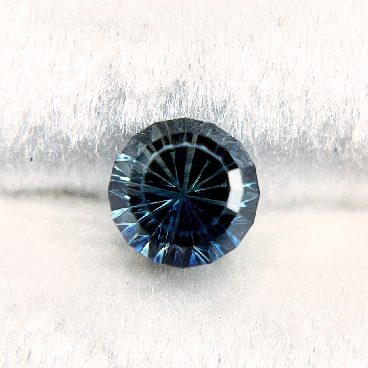 Australian Parti Color Dark Teal Sapphire StarBrite™ Cut by John Dyer