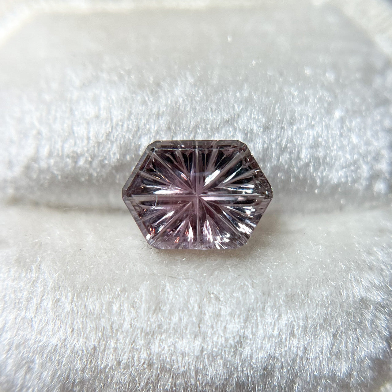 Parti Color Purple Montana Sapphire Hexagon Starbrite™ Cut by John Dyer