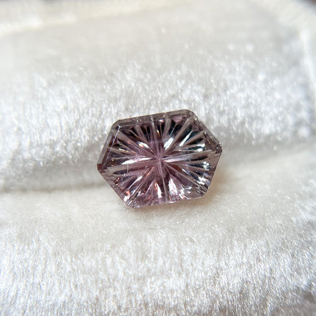 Parti Color Purple Montana Sapphire Hexagon Starbrite™ Cut by John Dyer