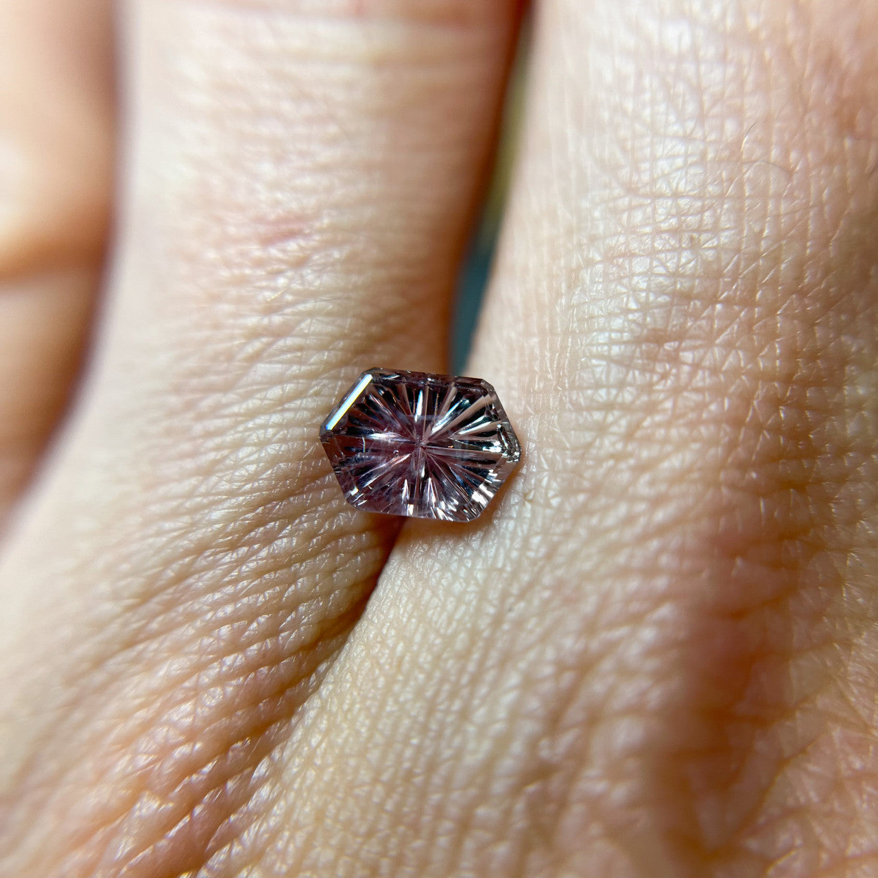 Parti Color Purple Montana Sapphire Hexagon Starbrite™ Cut by John Dyer