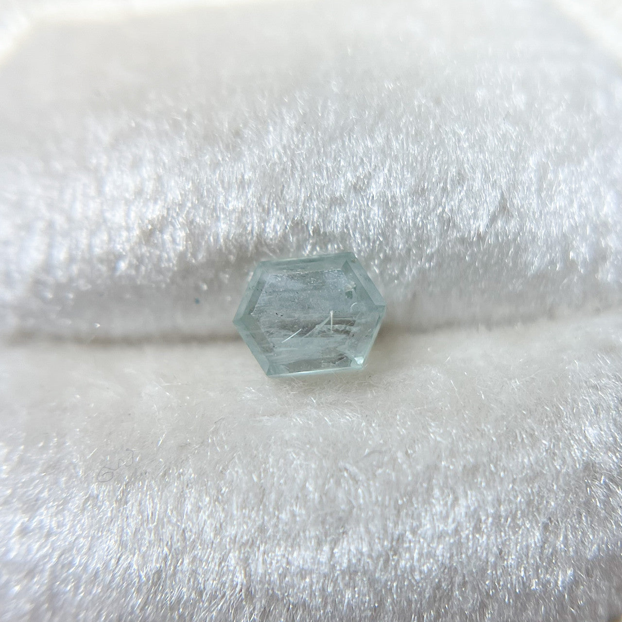 Minty Blue Hexagonal Cut Montana Sapphire