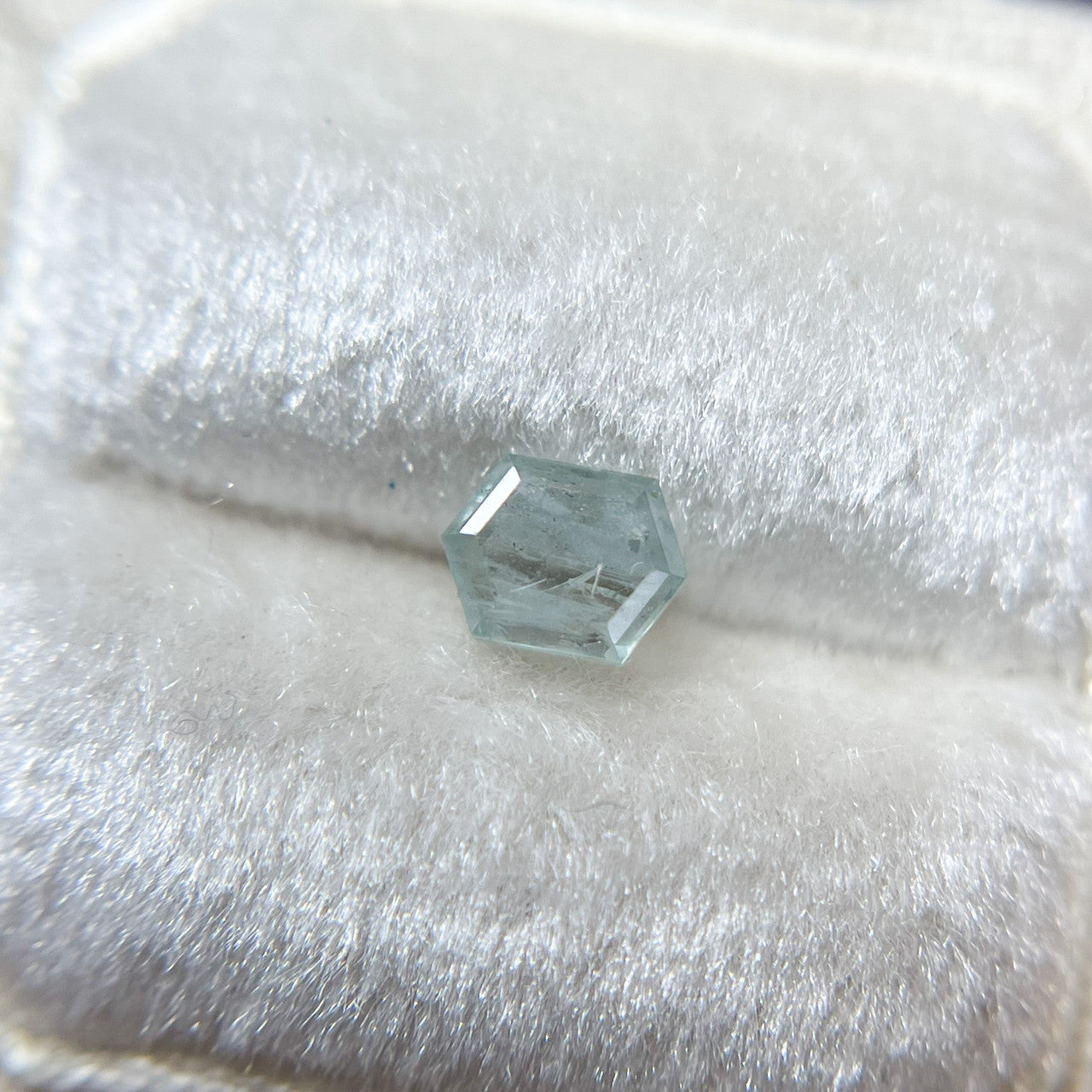 Minty Blue Hexagonal Cut Montana Sapphire