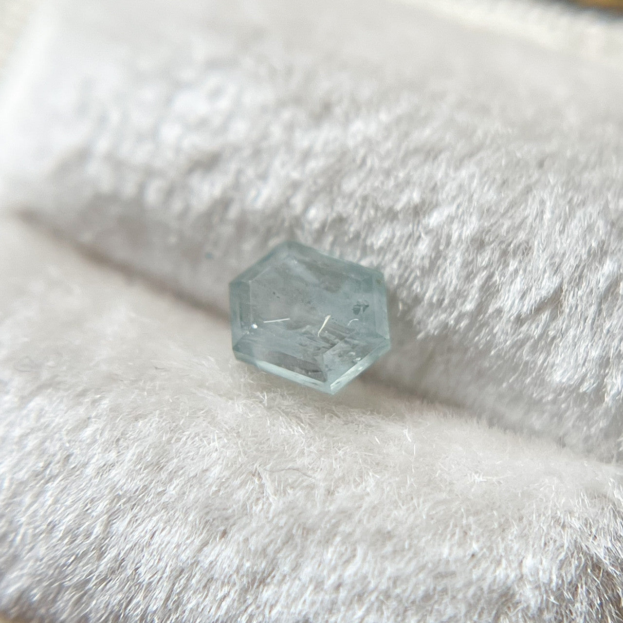 Minty Blue Hexagonal Cut Montana Sapphire