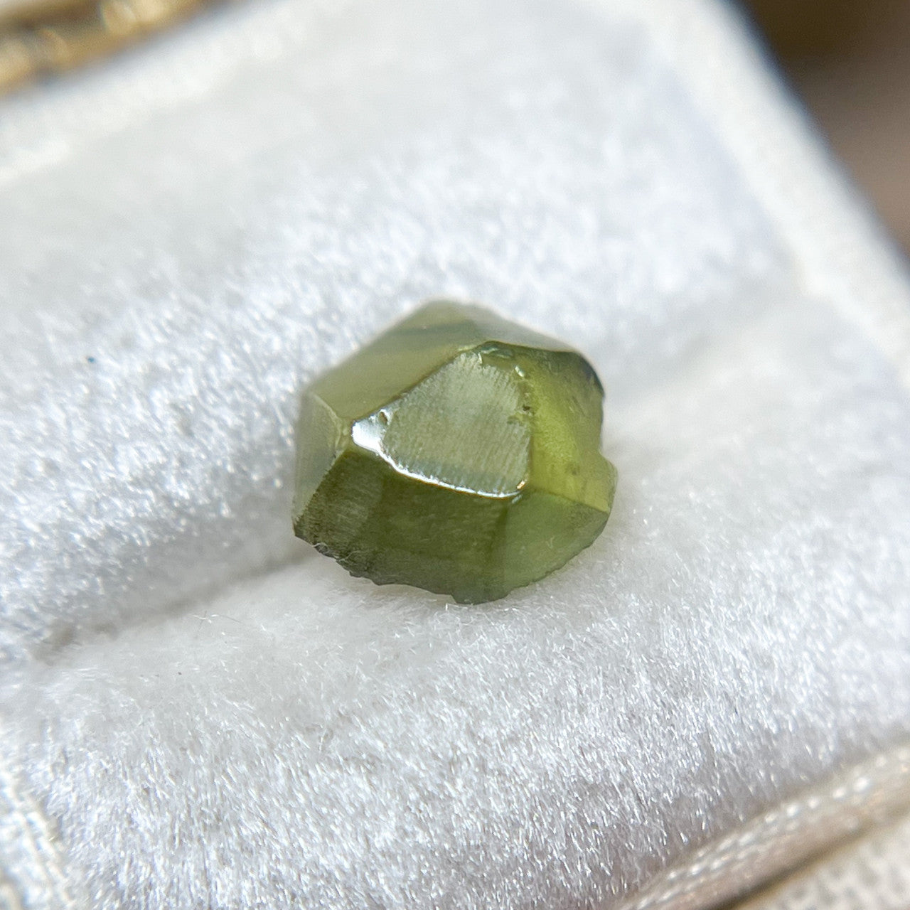 Organically Faceted Rough Australian Bright Green Sapphire