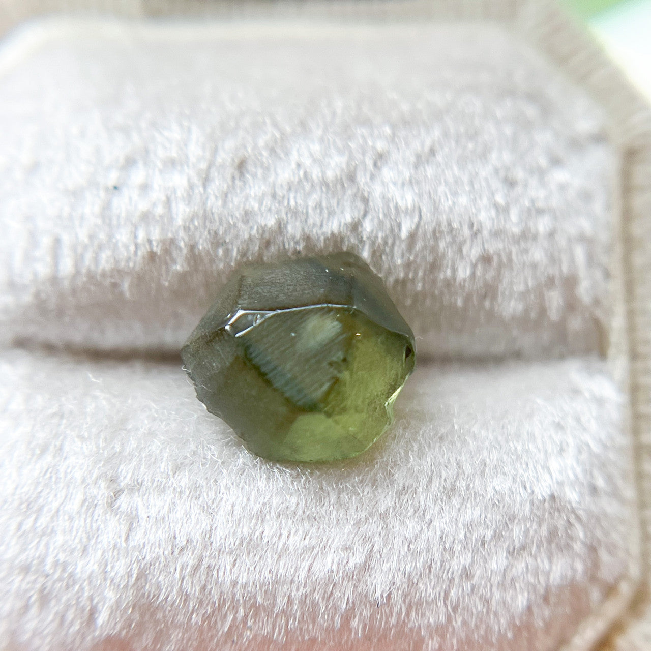 Organically Faceted Rough Australian Bright Green Sapphire