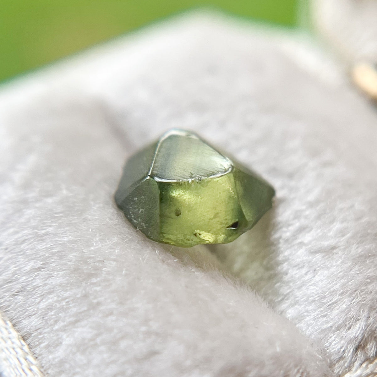 Organically Faceted Rough Australian Bright Green Sapphire