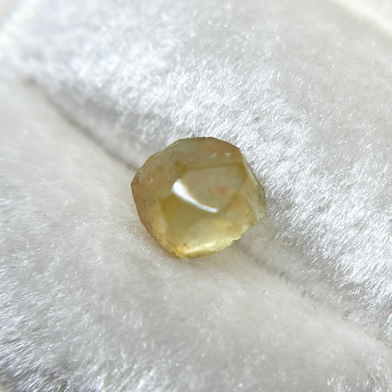 Organically Faceted Yellow Orange Rough Montana Sapphire
